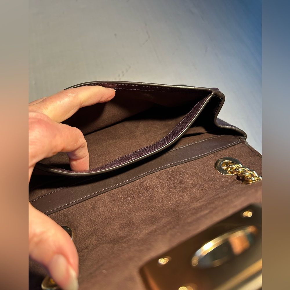 Coach Cassidy Purple Metallic Star Embellished Crossbody Bag F38341 - Picture 8 of 16